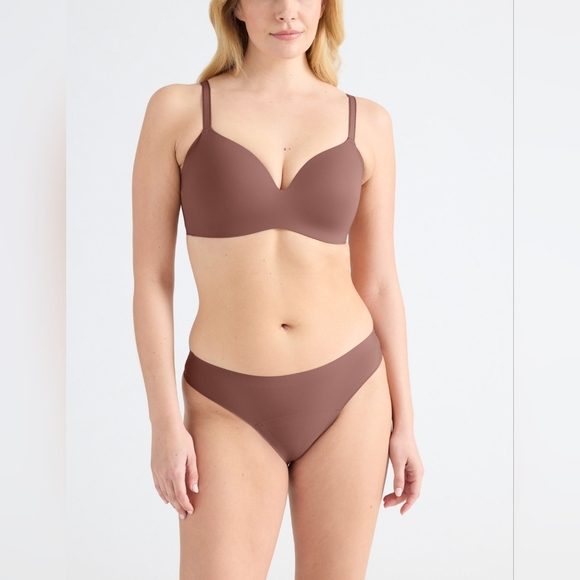 KNIX Wing Woman Contour Bra Size 8 Brown Color Wireless - Picture 3 of 12